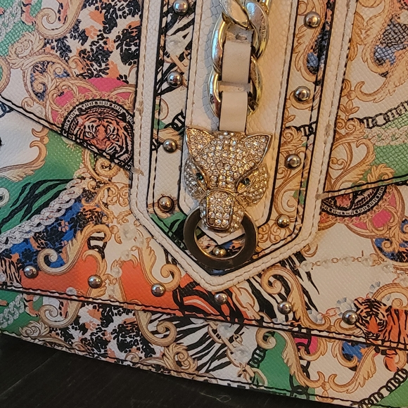 Versace Multicolor Baroque Print Women's Bag - Picture 2 of 7